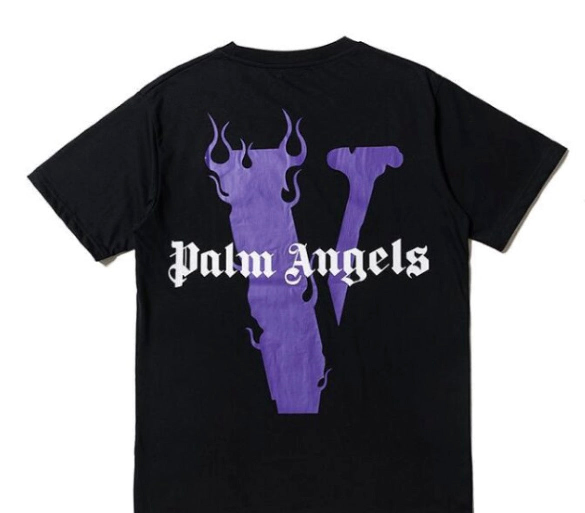 Vlone x Palm Angels T-Shirt Purple/Black