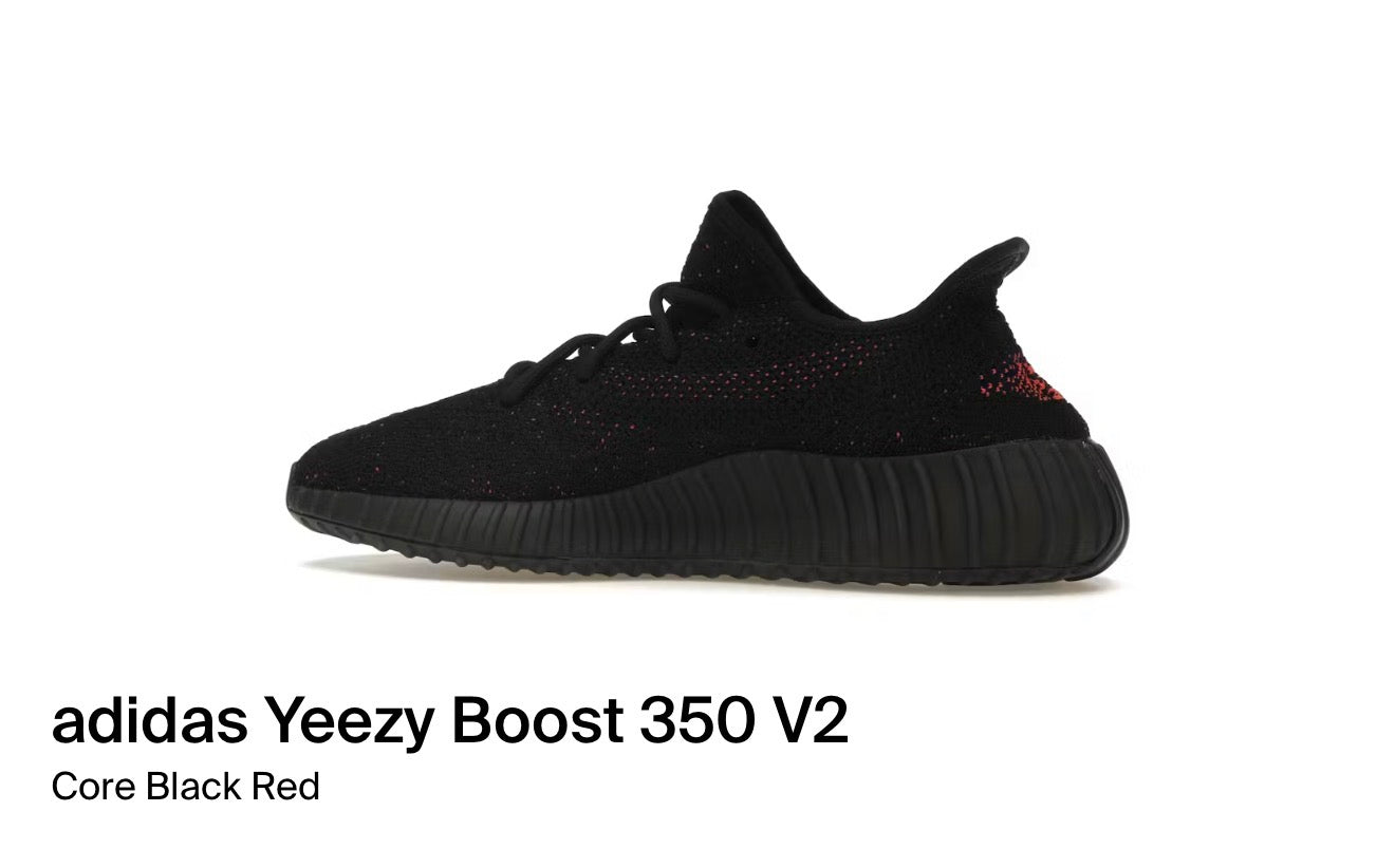 adidas Yeezy Boost 350 V2
Core Black Red