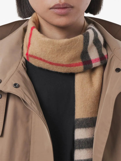Chequered Cashmere Scarf