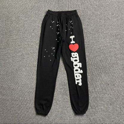 Sp5der sweatsuit 2pc I heart Sp5der