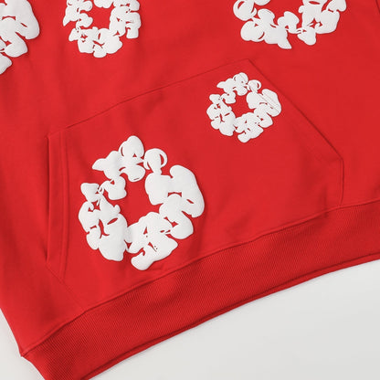 DENIM TEARS COTTON WREATH HOODIE RED