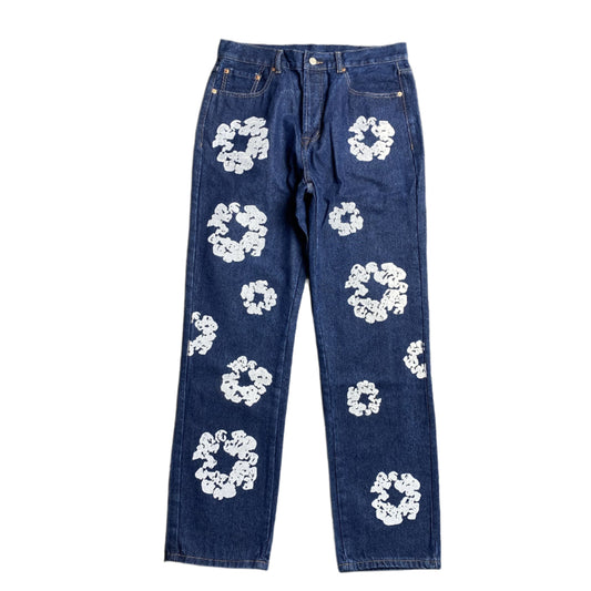 DENIM TEARS x LEVI'S COTTON WREATH JEANS DARK BLUE