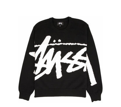 Stussy Stock Sweater Black