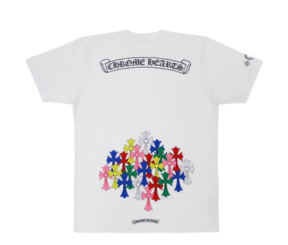 Chrome Hearts Multi Color Cross T-shirt White