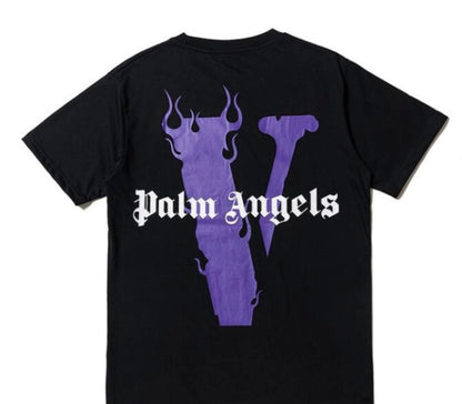 Vlone x Palm Angels T-Shirt Purple/Black