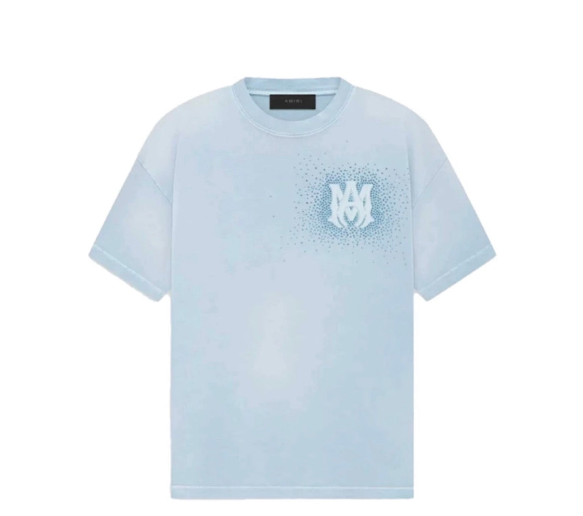 AMIRI Crystal Burst Tee Ashley Blue