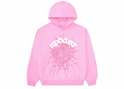 Sp5der OG Web Hoodie Pink