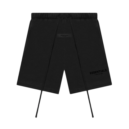 FEAR OF GOD ESSENTIALS BLACK SHORTS (SS22)