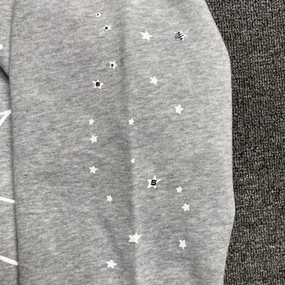 SP5DER ARACH NY PHOBIA HOODIE ASH GREY