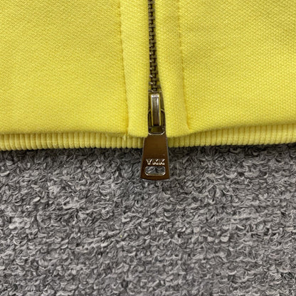 SP5DER DOUBLE LAYER 5 STAR ZIP HOODIE YELLOW