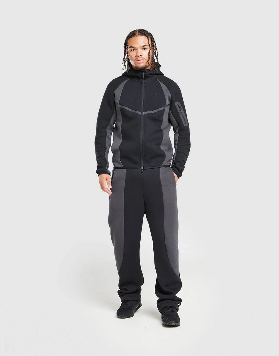 Nike Tech Fleece Full-Zip Windrunner & Joggers Set Black/Anthracite